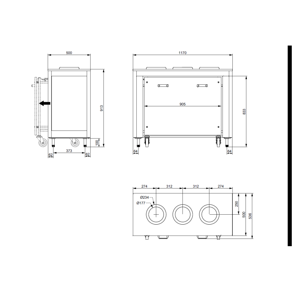 TRASH SORTING MODULE  OMNIA BIN 3