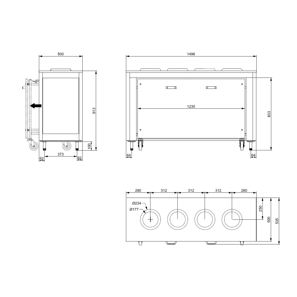 TRASH SORTING MODULE  OMNIA BIN 4