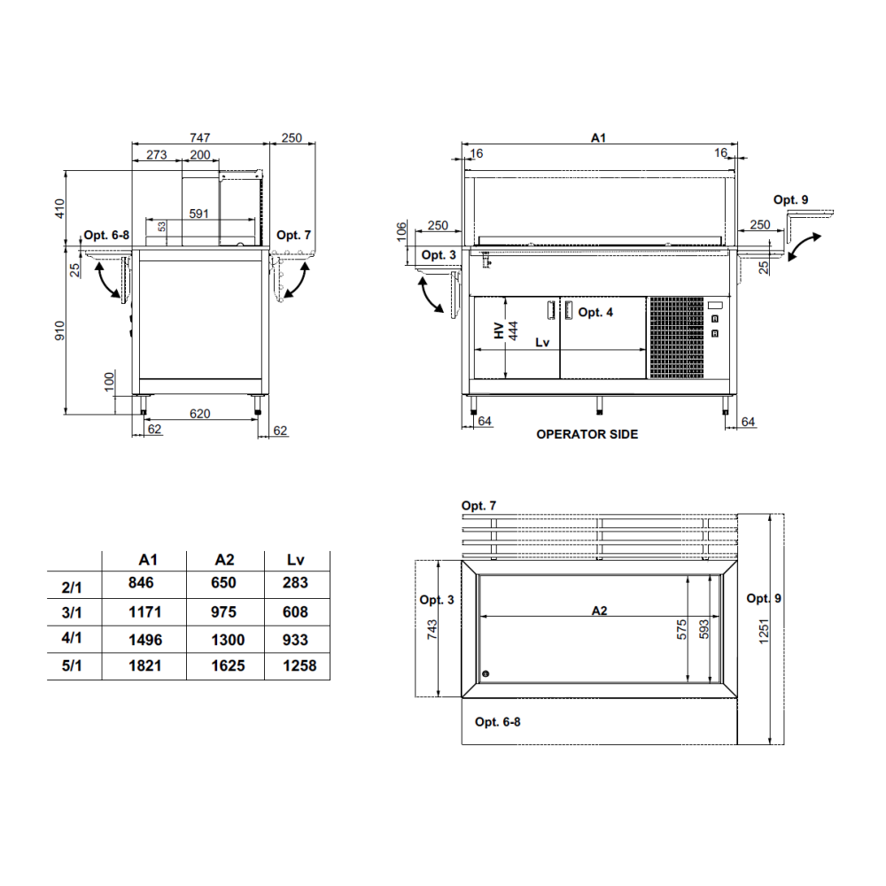 Refrigerated Countertop OMNIA 4PR