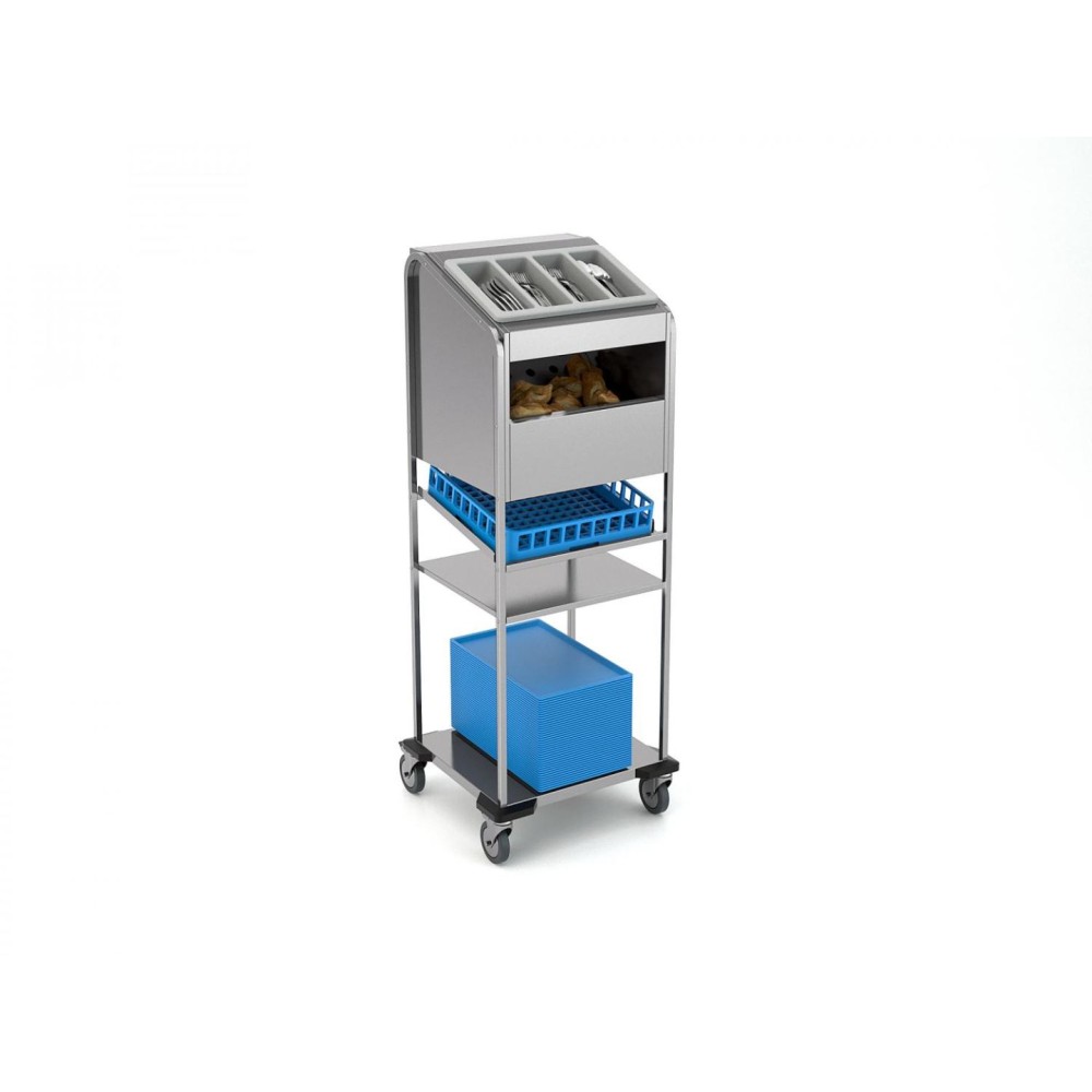 Cutlery, trays, glasses  and bread module OMNIA PP-TRP