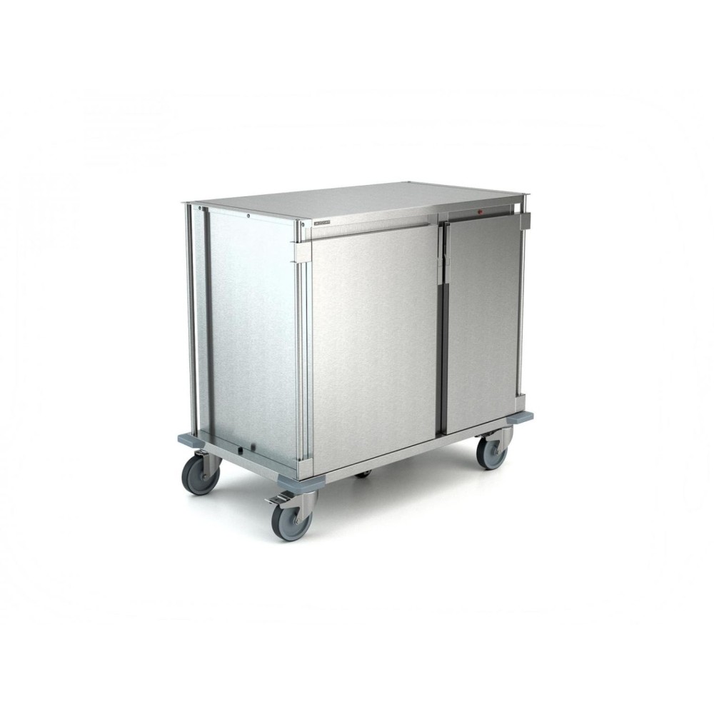 HEATED AND NEUTRAL DOUBLE COMPARTMENT TROLLEY FOR MEAL DISTRIBUTION THERMOCARE