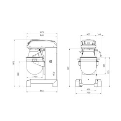 Planetaarne segisti BULL B80L