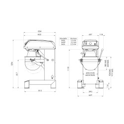 Planetaarne segisti BULL B40L