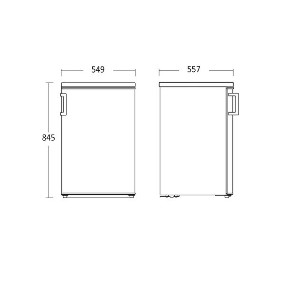 Külmik sügavkülmikuga SKB 119 W