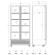Külmik-vitriin 776 L DC826BD (263111DC826BD)