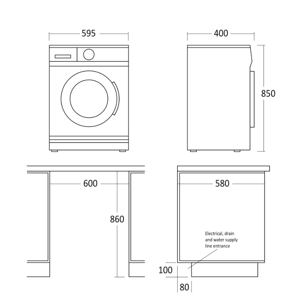 Washing machine WAH 1506 W