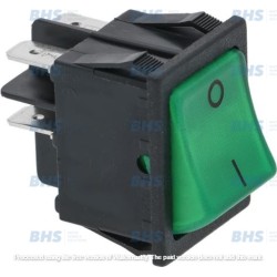 BIPOLAR SWITCH GREEN 16A 250V