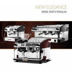 TECHNICAL DRAWING OF SPARE PARTS OF EXPOBAR NEW ELEGANCE COFFEE MACHINE 