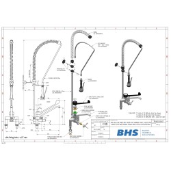 PRE-RINSE FAUCET WITH SHOWER HEAD P20207