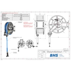 Wall mounted hose reels SR33A