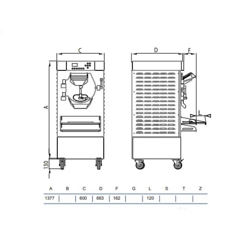 Digital batch freezer HBX400