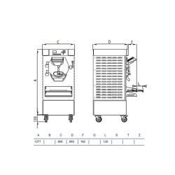 Digital batch freezer HBX800