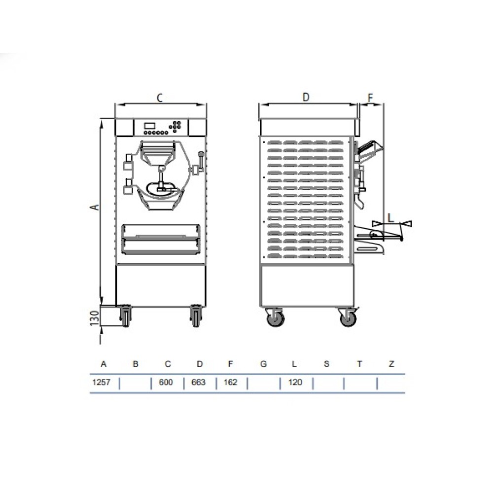 Digital batch freezer HSX400