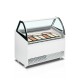 Ice cream freezer with low front glass 255l