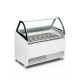 Ice cream freezer with low front glass 255l