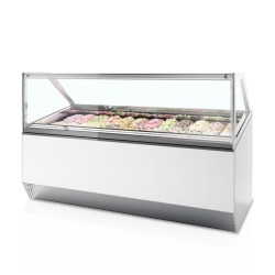 Ice cream freezer with flat glass 1.43 m²