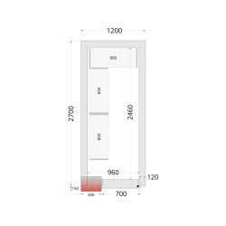 Riiuliriiulisüsteemi komplekt CRNF1227