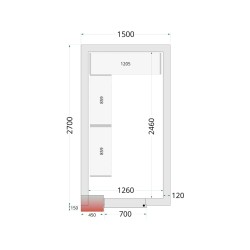 Riiuliriiulisüsteemi komplekt CRNF1527