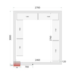 Riiuliriiulisüsteemi komplekt CRNF2730