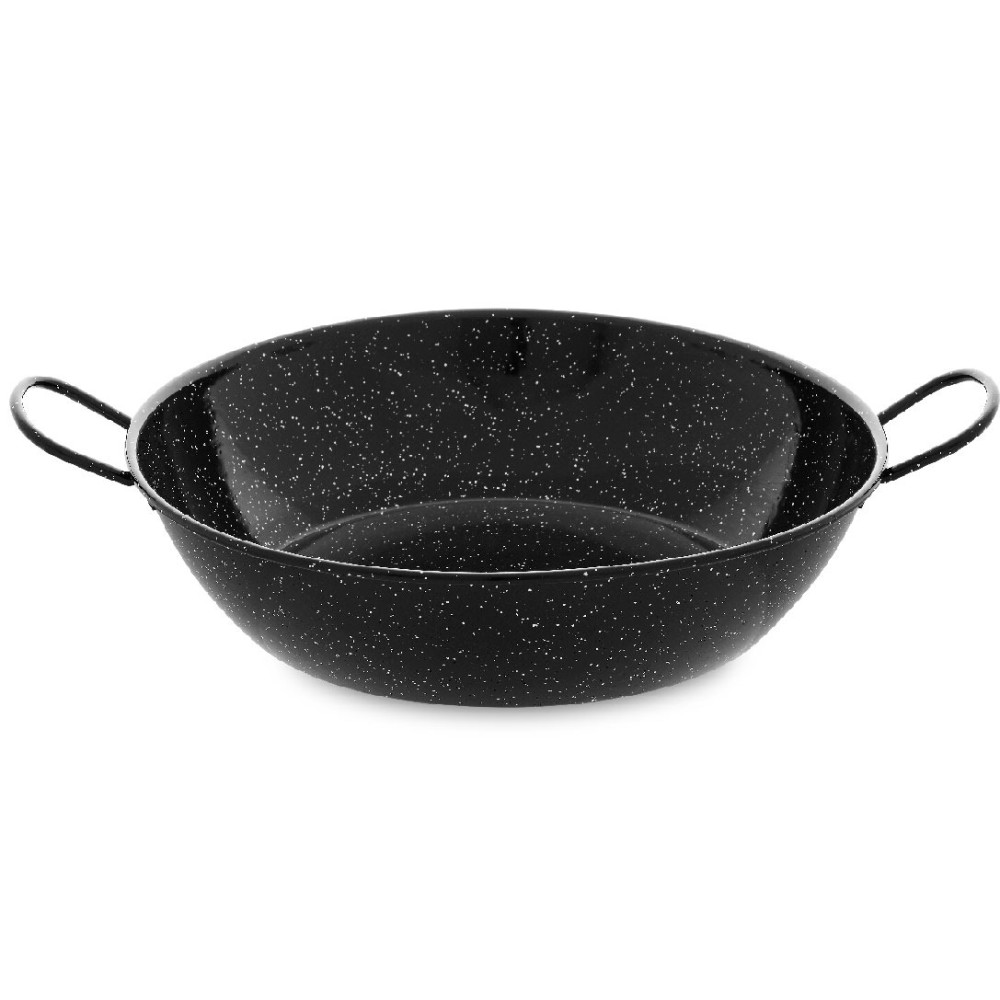 Enameled deep frying pan for paella 14 cm