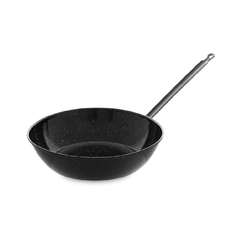 Enameled deep frying pan 28 cm