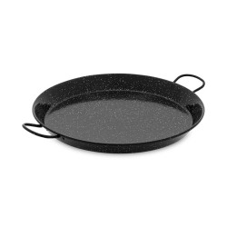 Paella pan from polished steel  50 cm