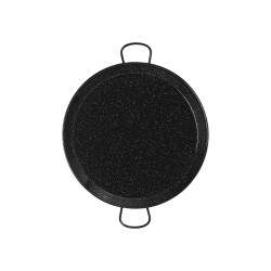 Enamelled steel paella pan for induction 38cm