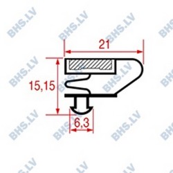 SNAP-IN DOOR GASKET 1320x632 mm