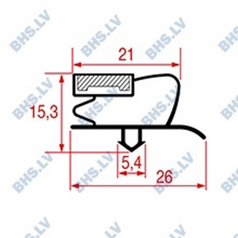 GASKET SNAP-IN 415x392 mm