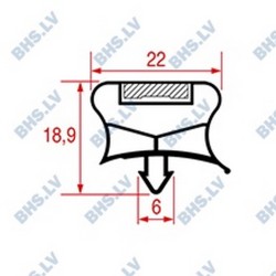 SNAP-IN GASKET L1016 LENGTH 2000 mm