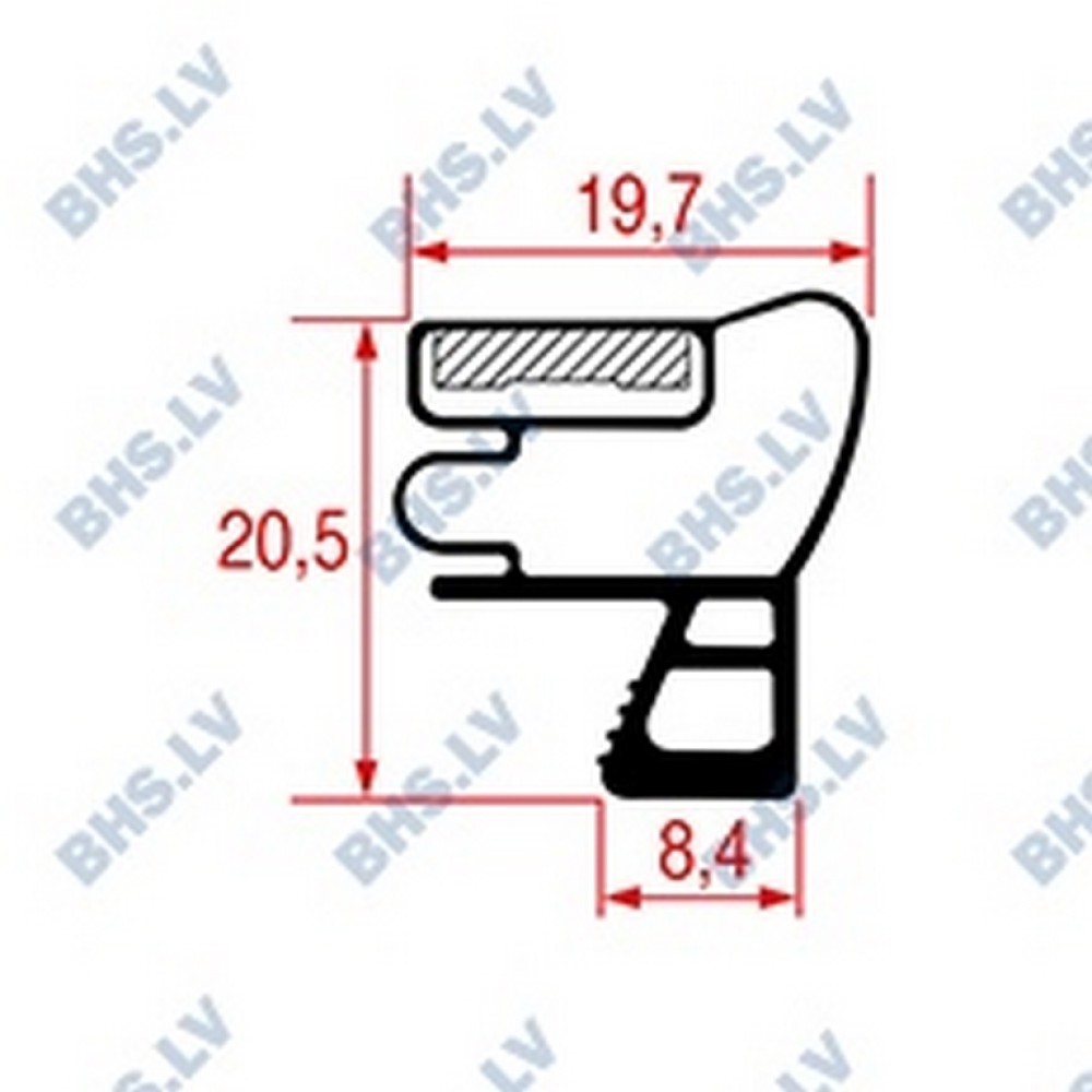 SNAP-IN GASKET 600x440 mm