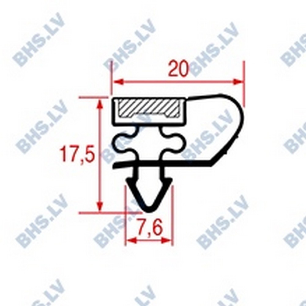 SNAP-IN GASKET 410x202 mm