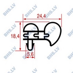 SNAP-IN GASKET L1027 LENGTH 2000 mm