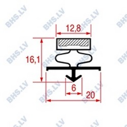 GASKET SNAP-IN L1036 LENGTH 2500 mm