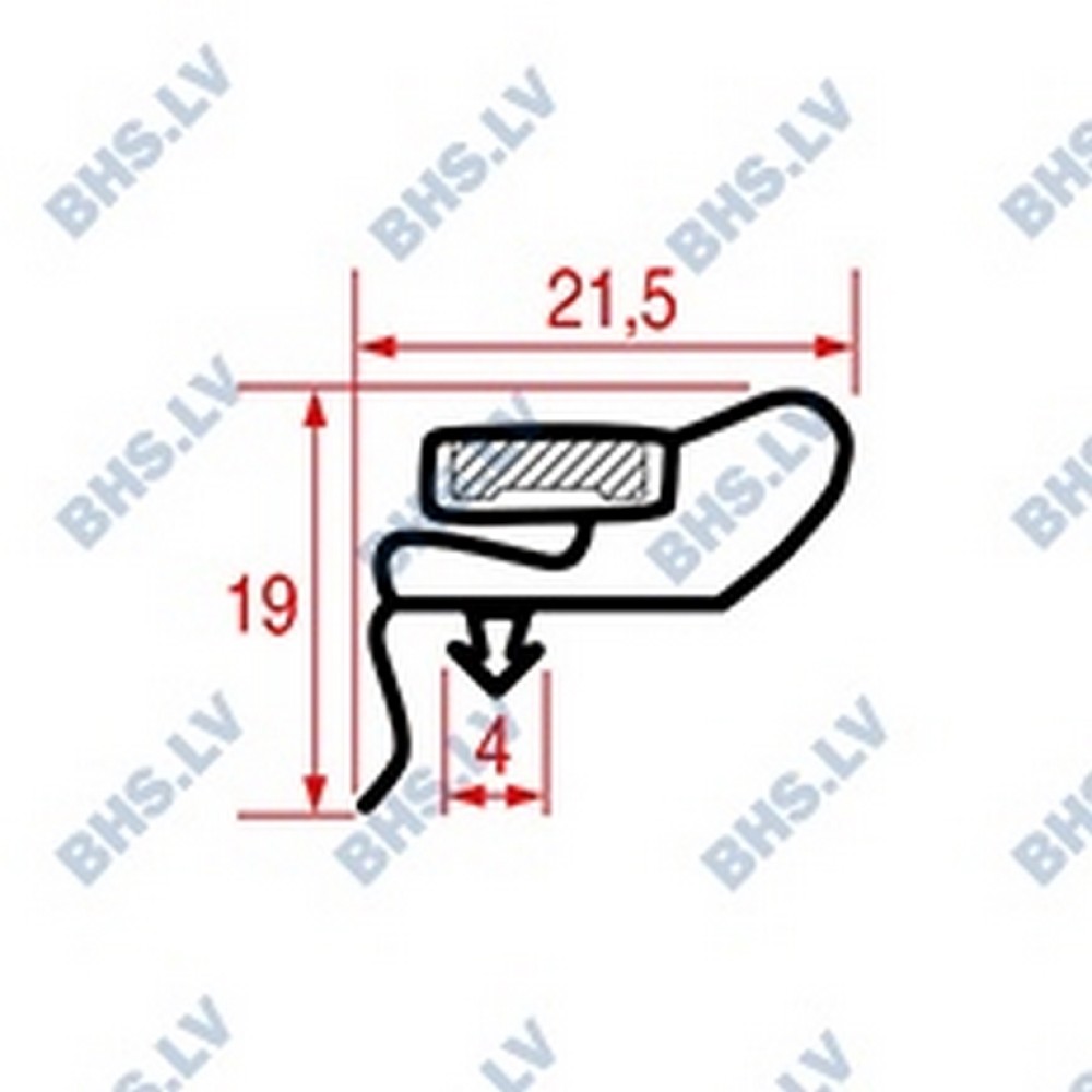 SNAP-IN GASKET 1780x725 mm