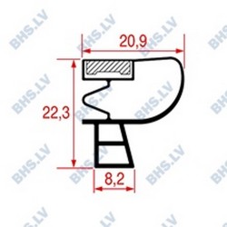 SNAP-IN GASKET L1055 LENGTH 2000 mm