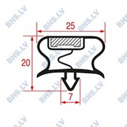 SNAP-IN GASKET L1058 LENGTH 2600 mm