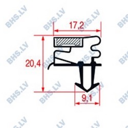 SNAP-IN GASKET L1067 LENGTH 2000 mm