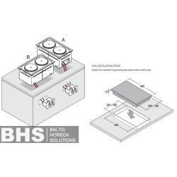 Drop-in electric stove DPC70E0 10.4 kW