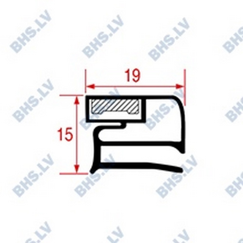 GASKET MIDDLE-EDGED L2008 LENGTH 2000 mm