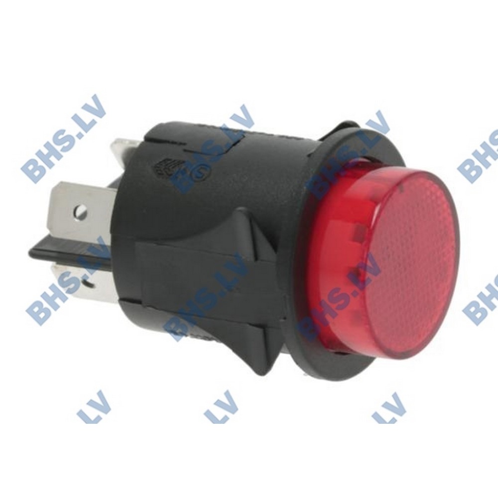 RED BIPOLAR SWITCH 16A 250V