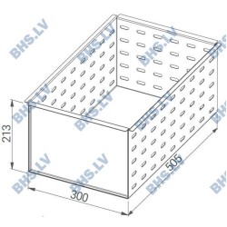 Perforated insert for large drawers