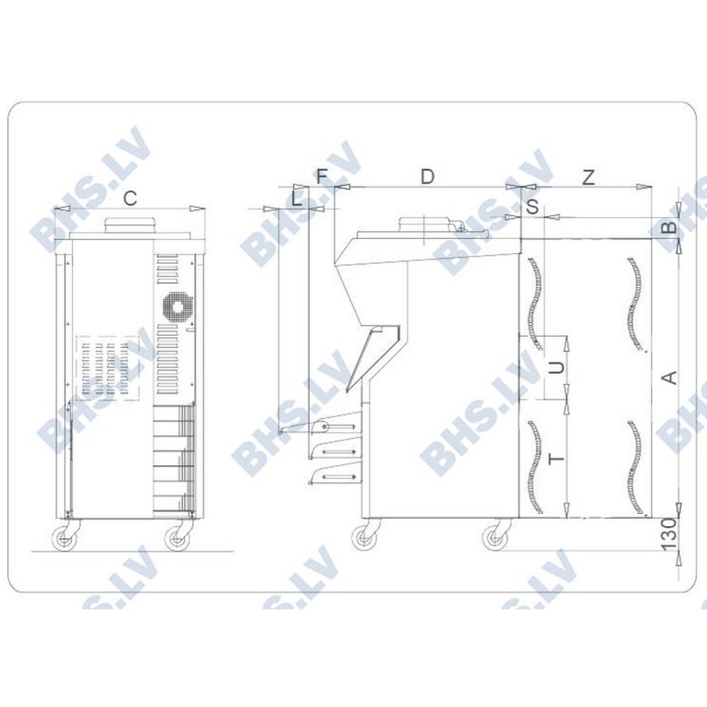 Electromechanical batch freezer BFE1500W