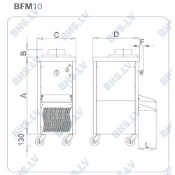 Electromechanical batch freezer BFM10A