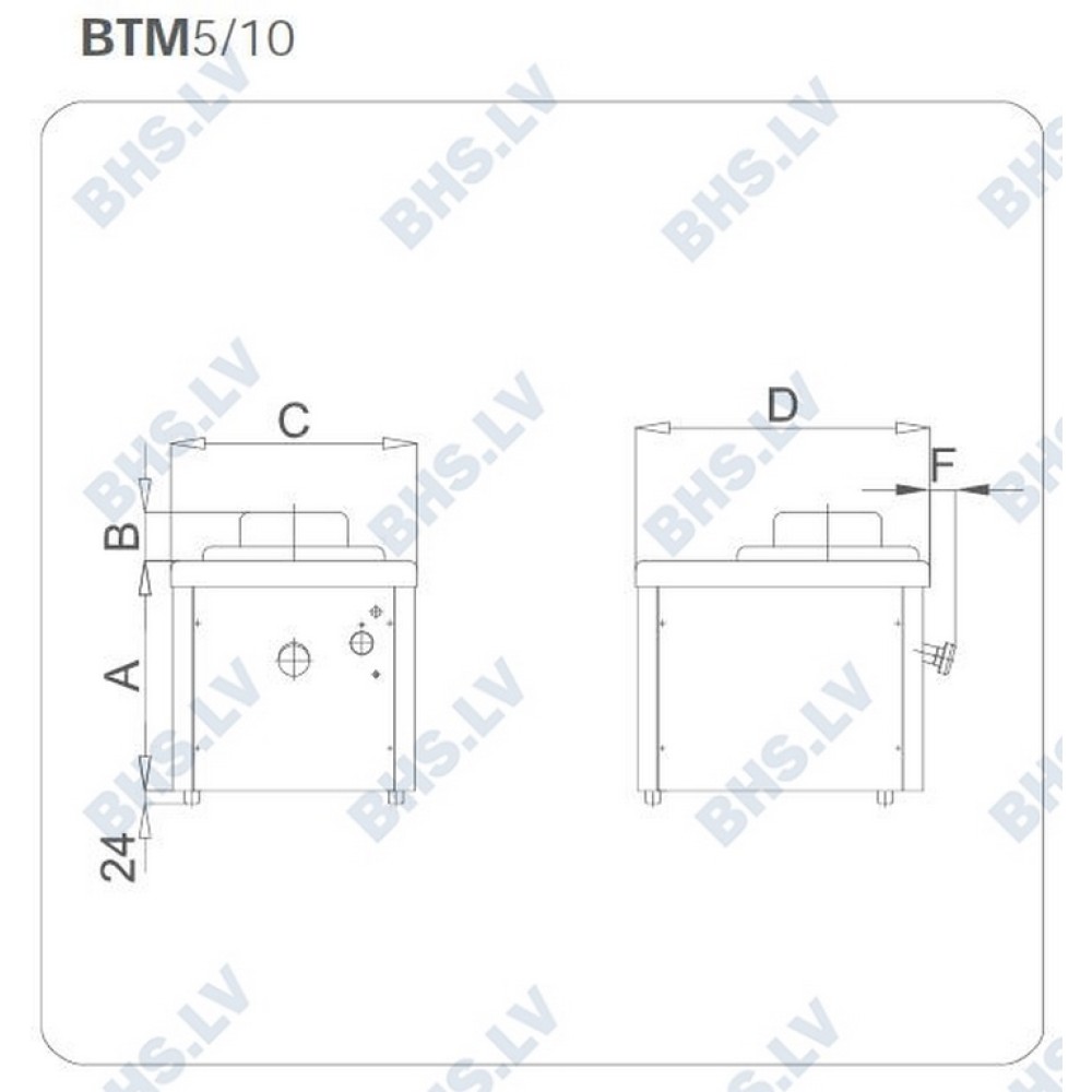 Electromechanical batch freezer BTM10A