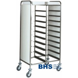 Trolley for 20 trays with panels