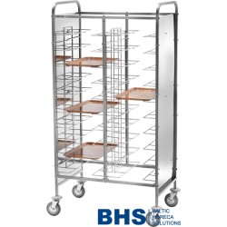 Universal trolley for 10 trays with side panels