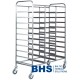 Trolley for 30 trays with panels