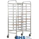 Reinforced trolley for 30 trays with side panels