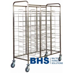 Universal trolley for 30 trays with side panels